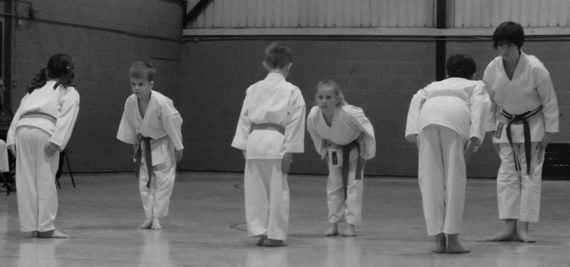 Club members during grading