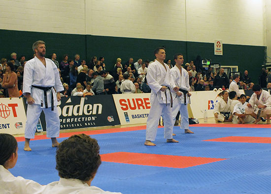 Nailsea & Backwell Karate team kata medallists, November 2013