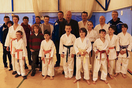 Club members at Kyu Grading, Bath